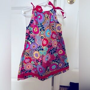 Hanna Andersson Girls Red Floral Pillowcase Dress | Size 4T